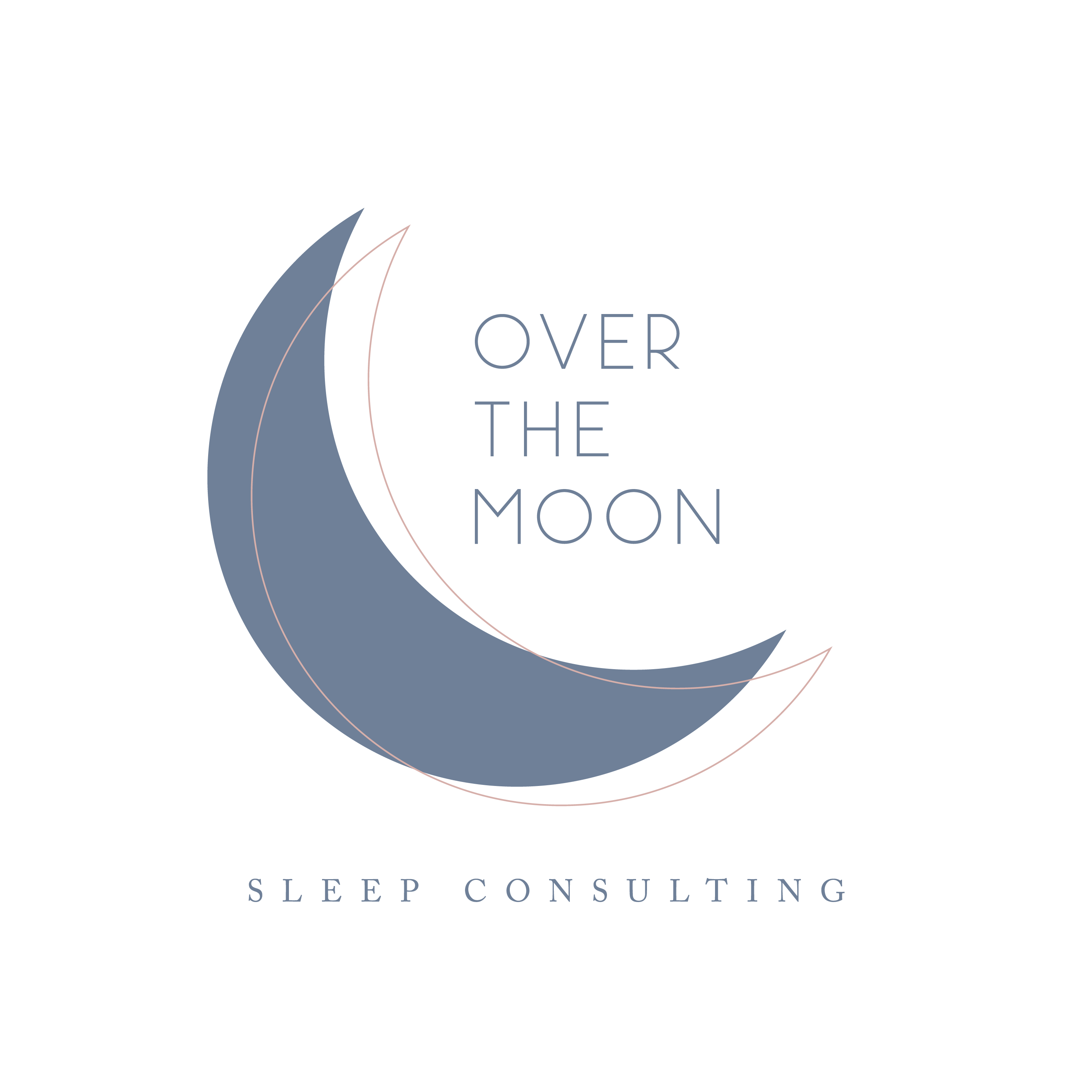 Over the Moon Sleep Consulting Moon Logo